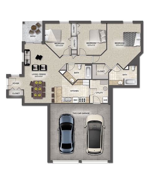 Pembrook Place Apartments Walnut Floor Plan